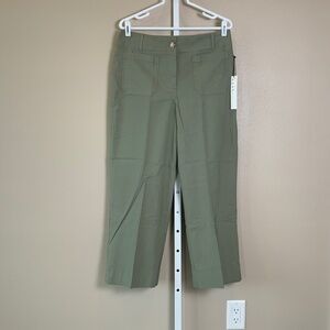 Nicole Miller Colette Cropped Hi-Rise Straight Leg Pants